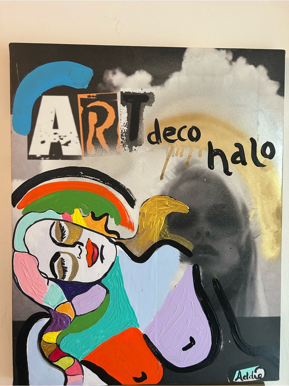 Art Deco Halo Colorful Pop Art by Addie Wuensch